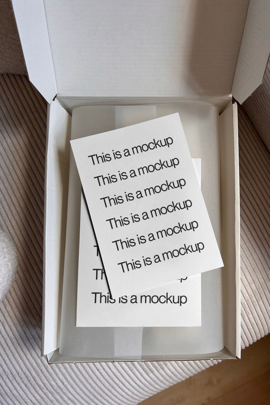 Packaging Cards Minimal Box