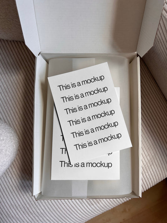 Packaging Cards Minimal Box