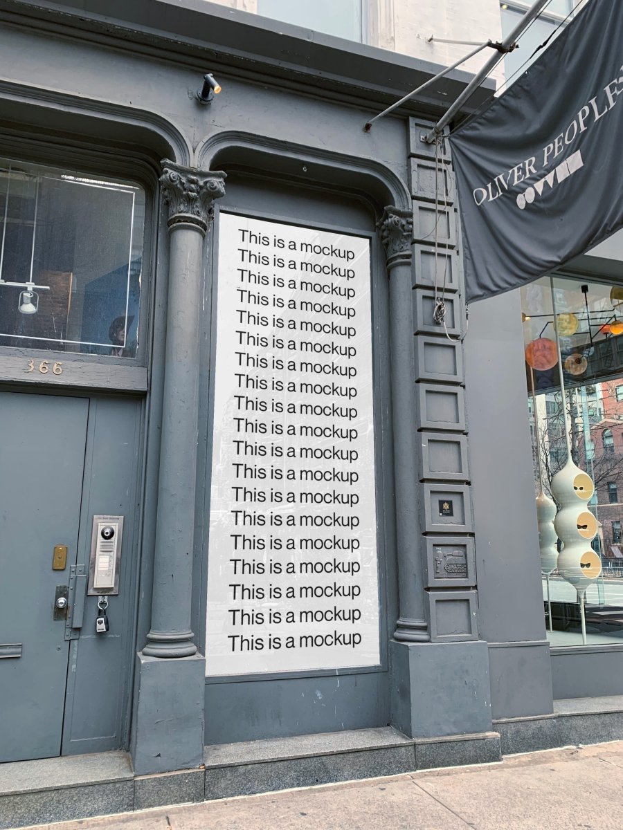 Boutique Vertical Poster Mockup - Mock Exchange