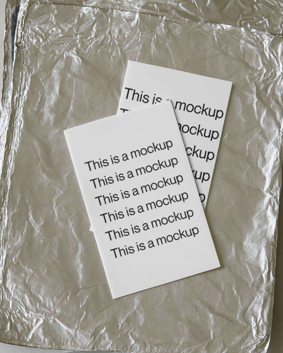 Business Cards on Foil - Mock Exchange