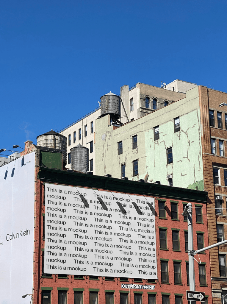 Cityscape Outdoor Ad Billboard Mockup - Mock Exchange