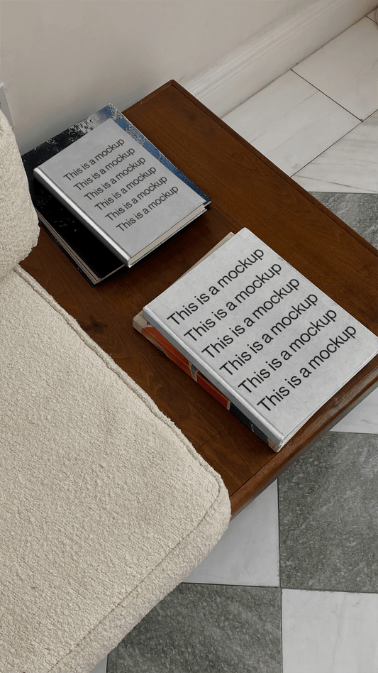 Classic Coffee Table Book Mockup - Mock Exchange