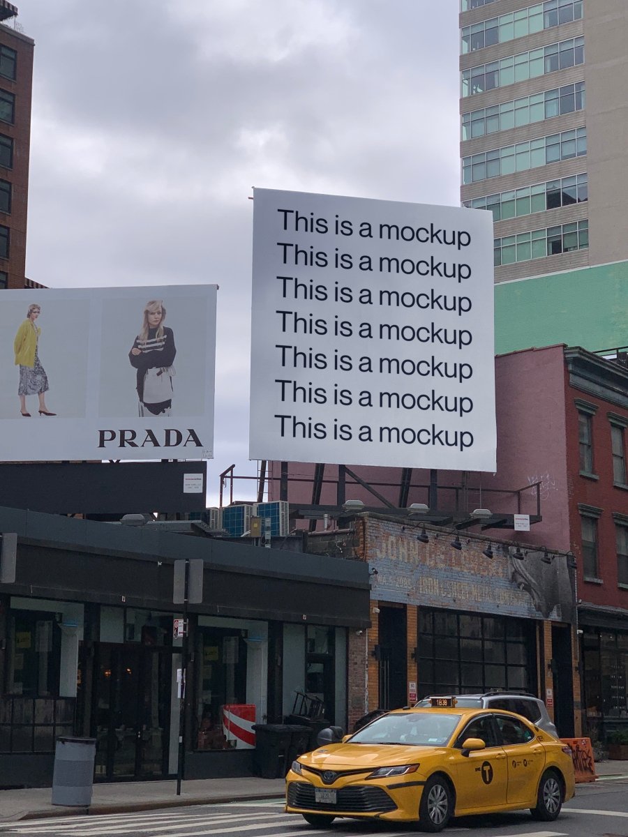 Double Billboard Campaign Mockup - Mock Exchange