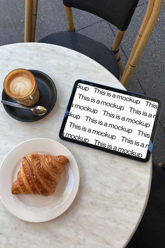 iPad Cafe 01 Mockup - Mock Exchange