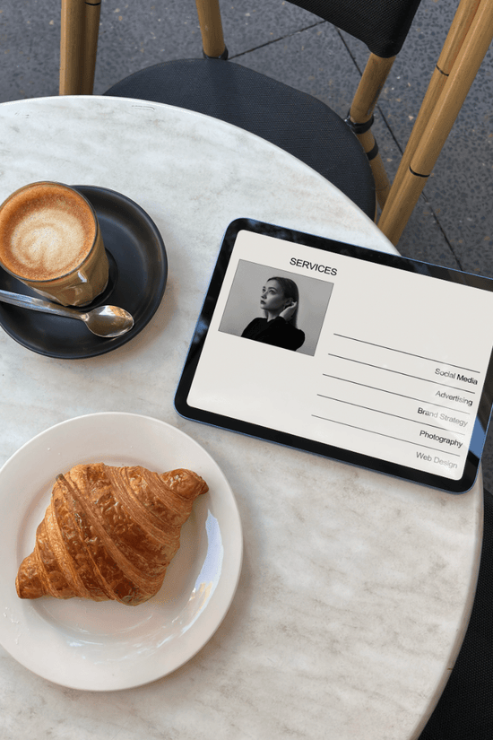 iPad Cafe 01 Mockup - Mock Exchange