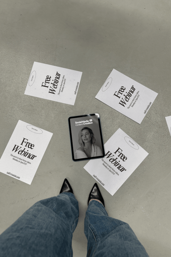 iPad with Paper Black Heels Mockup - Mock Exchange