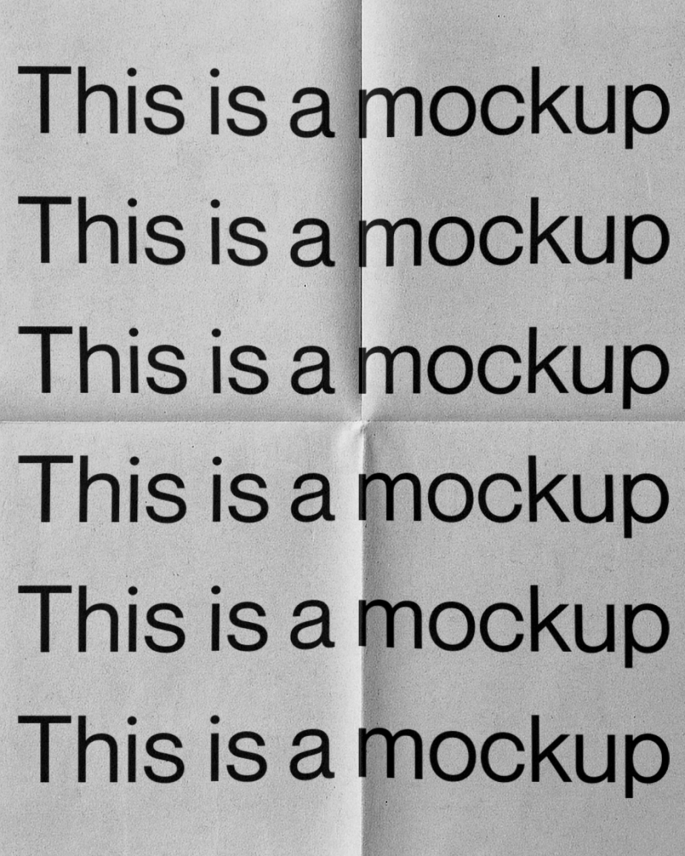 Newspaper Folded Flat Texture - Mock Exchange