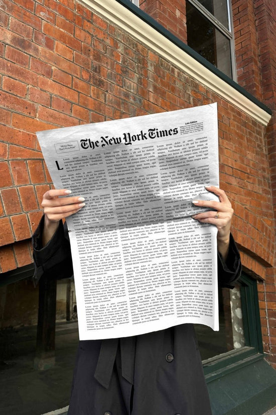 Newspaper Folded Urban Street 01 Mockup - Mock Exchange