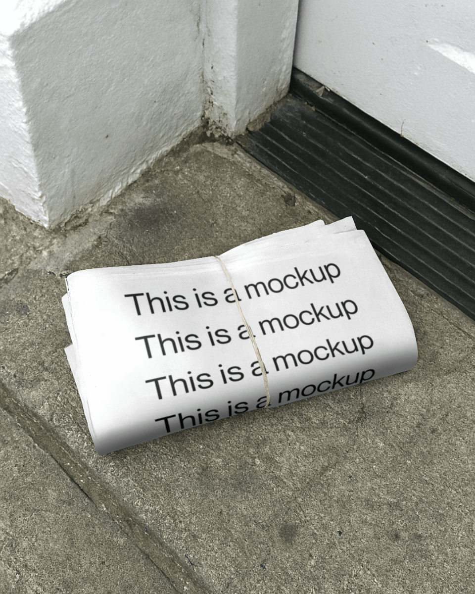 Newspaper Rolled Aesthetic - Mock Exchange