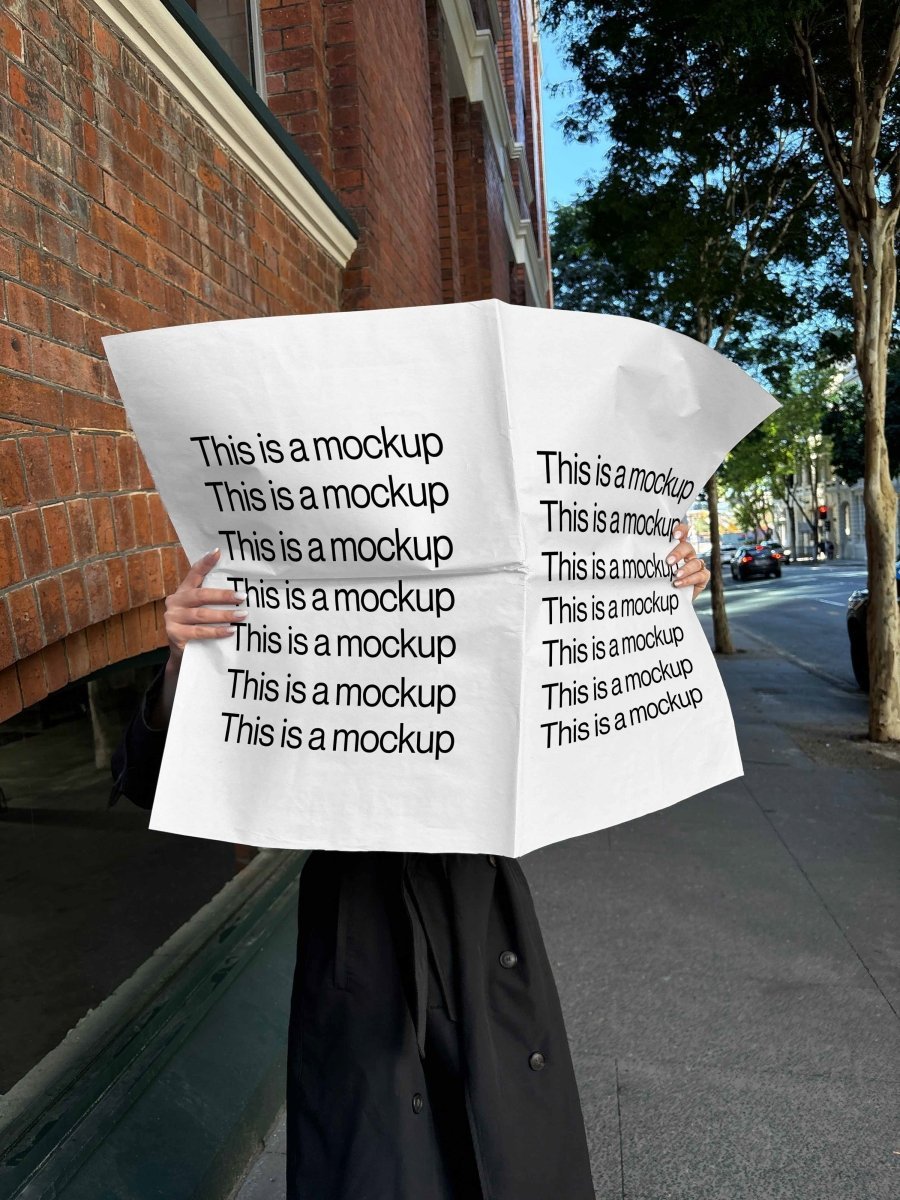 Newspaper Spread Urban Street 01 Mockup – Mock Exchange