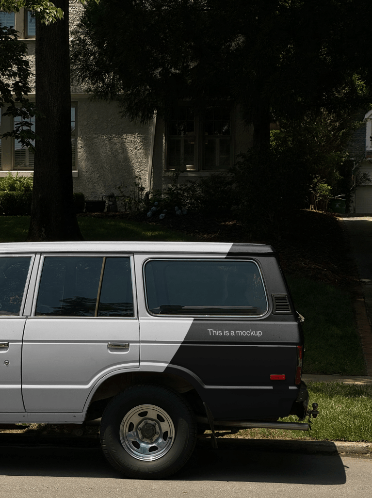 Old - School Explorer Vehicle Mockup - Mock Exchange