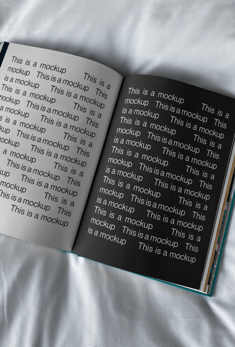 Open Magazine Mockup - Mock Exchange