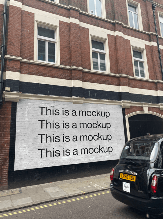 Outdoor Mural Ad Mockup - Mock Exchange