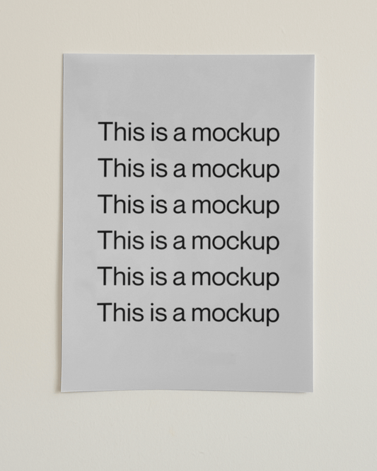 Paper on Blank Cream Wall - Mock Exchange