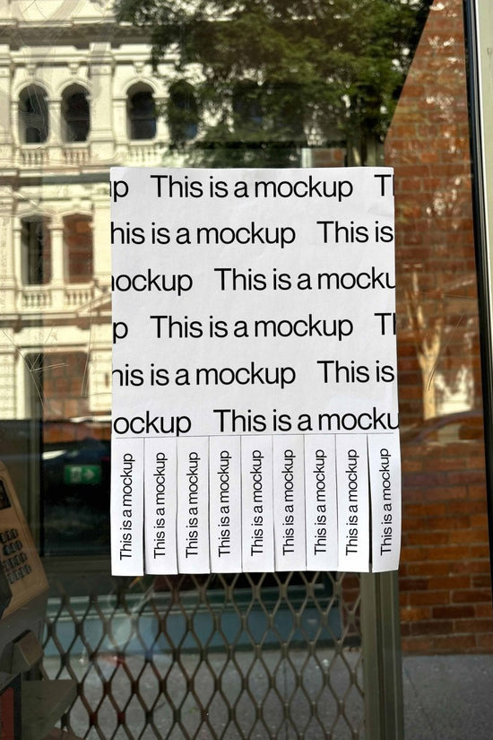 Paper Tear Off Phone Booth Mockup - Mock Exchange