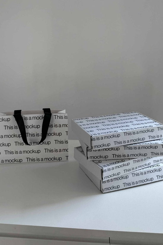 Shopping Bag and Boxes - Mock Exchange