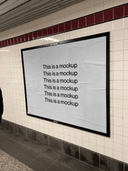 Subway Billboard Poster Mockup - Mock Exchange