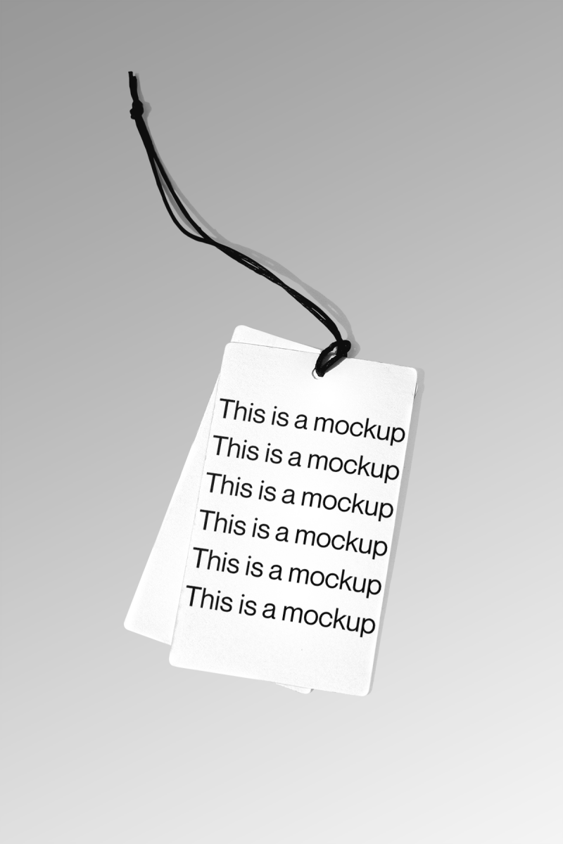 Swing Tag Mockup - Mock Exchange