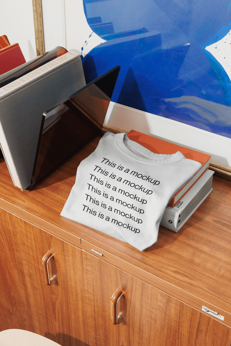 T-shirt Mockup Folded - Mock Exchange