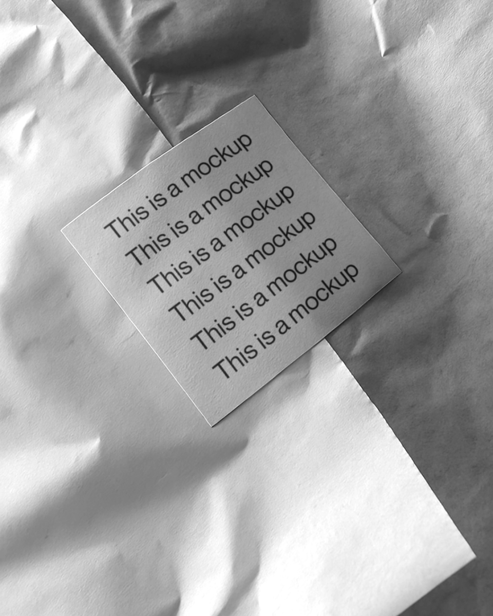 Tissue Paper Square Sticker - Mock Exchange