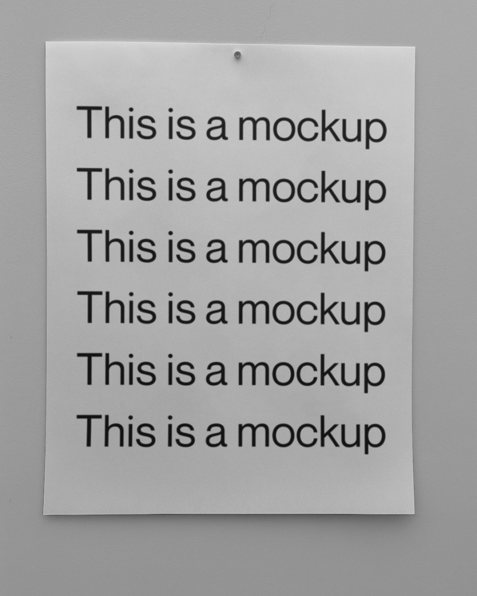 White Paper on Grey Wall - Mock Exchange