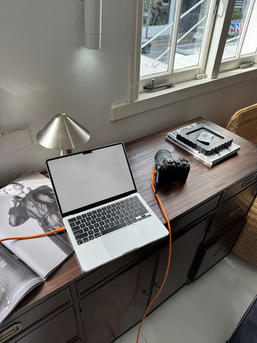 A laptop photo before a design is added