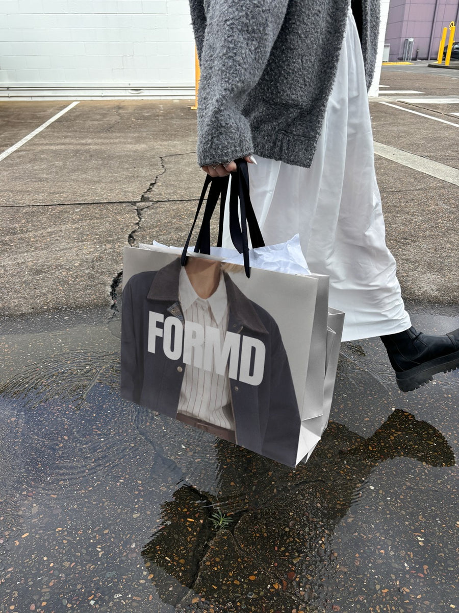 A design on a shopping bag.